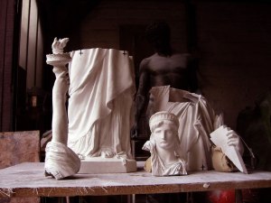 Réalisation d&#039;un agrandissement de la statue de la Liberté