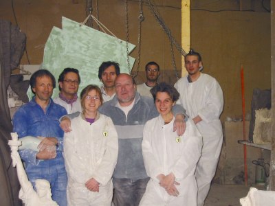L&#039;équipe Liberty dans son atelier