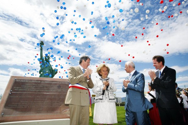 Inauguration de la statue de la Liberté de Colmar