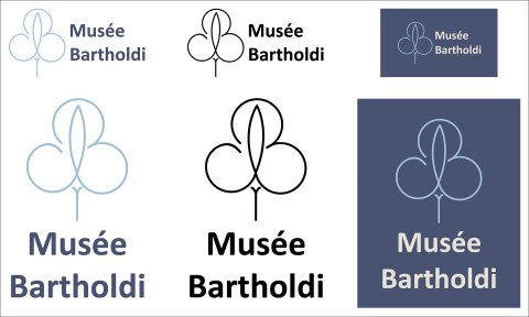 Bandeau des différents logos du musée Bartholdi