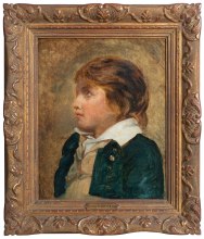 Sans titre, portrait d'un jeune garçon - huile sur toile - Ary Scheffer